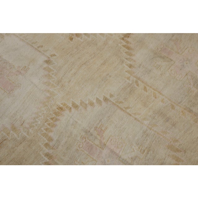 Mid 20th Century Vintage Zabihi Collection Geometric Room Square Size Turkish Rug - 9'7" x 10' For Sale - Image 5 of 9