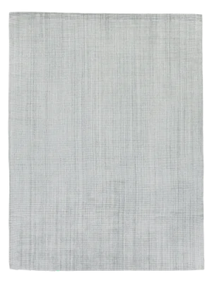 Hamm Hand loom Wool/Viscose Silver Rug-6'x9"