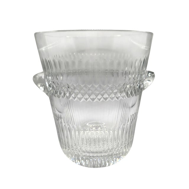 Vintage French Cut Crystal Champagne Bucket For Sale - Image 12 of 12