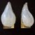 1940s Mid-Century Modern Murano Latticino Leaf Form Wall Sconce Lights - a Pair For Sale - Image 12 of 13