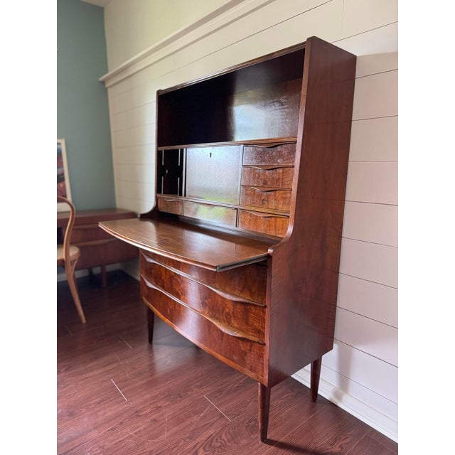 Circa 1960s Secretary Desk/Hutch by Erling Torvits, , Attributed For Sale - Image 10 of 12