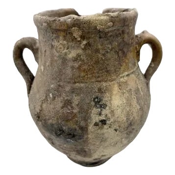 Antique Moroccan Terracotta Vessel For Sale