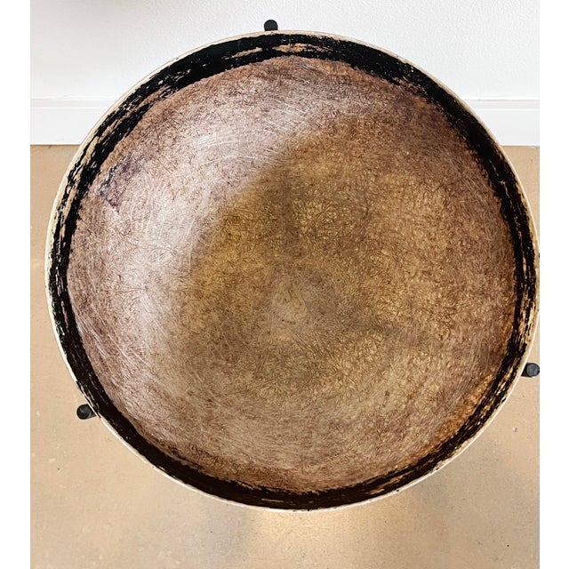 Vintage MCM Kimball Fiberglass Bullet Planter W/ Tripod Stand – 24” For Sale - Image 9 of 11