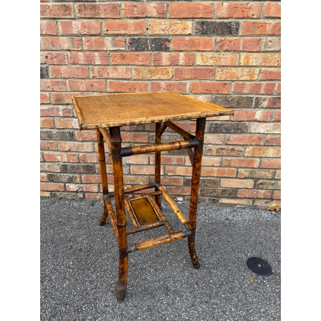 19th Century 19th Century Bamboo Side Table For Sale - Image 5 of 7