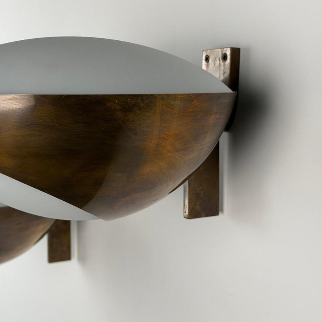 Model 1963 Brass Wall Lights by Max Ingrand for Fontana Arte, 1960s, Set of 2 For Sale - Image 6 of 18