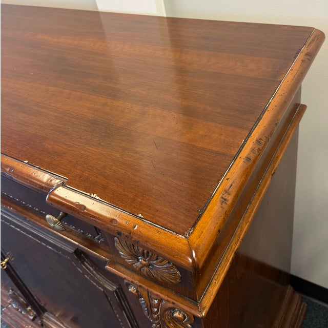 2000 - 2009 Francesco Molon Giemme Monumental French Louis XIV Style Sideboard For Sale - Image 5 of 12