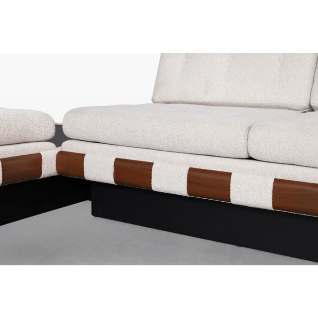 Vintage Walnut Sectional Sofa by Adrian Pearsall for Craft Associates For Sale - Image 14 of 14