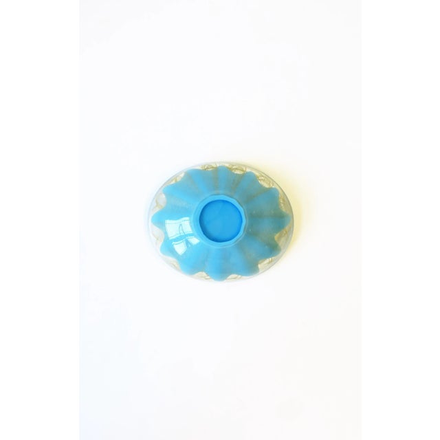 Italian Murano Blue and Gold Art Glass Bowl For Sale - Image 12 of 13