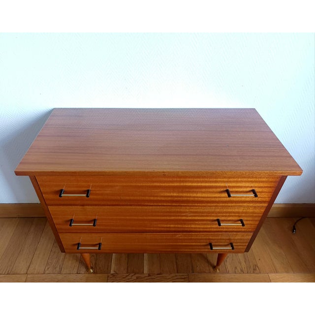 Wood Mid-Century Splayed Leg Chest of Drawers, 1950s For Sale - Image 7 of 14