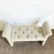 1980s Postmodern Light Green Flared Tufted Bench For Sale - Image 5 of 7