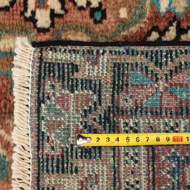 Mahall Rug in Cotton and Wool For Sale - Image 8 of 9