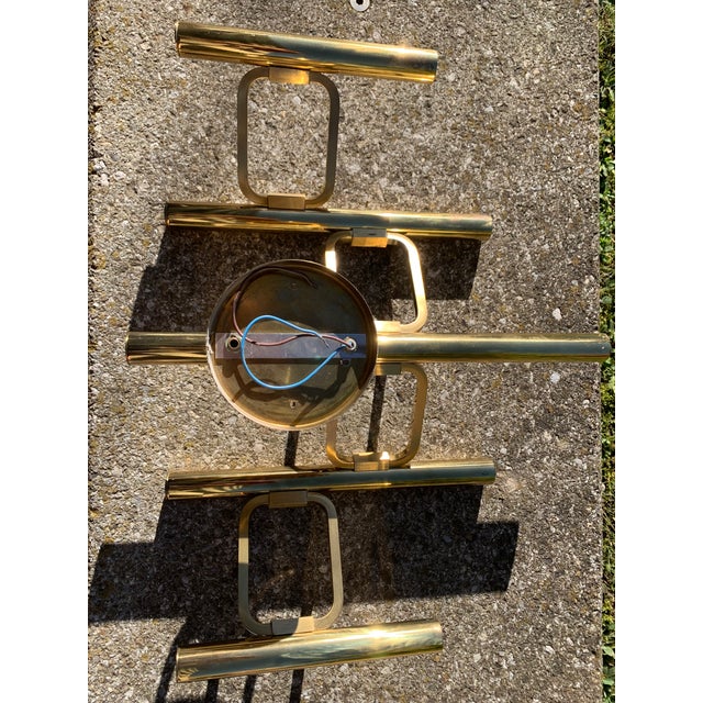 Large Space Age Wall Lamp Sculpture from Maison Jansen and Sciolari, 1960s For Sale - Image 4 of 18