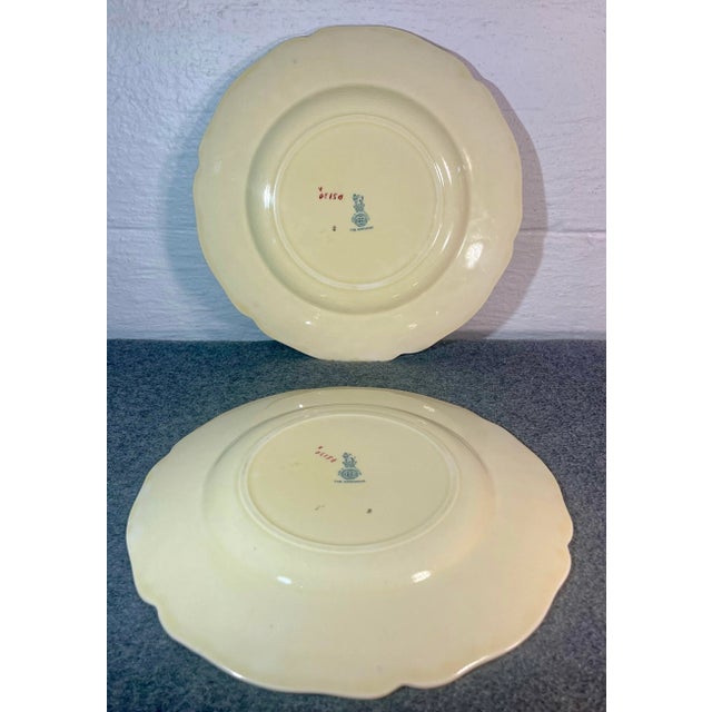 Vintage Royal Doulton the Kirkwood Multicolor Dinner Plates- Set of 2 For Sale In Orlando - Image 6 of 8