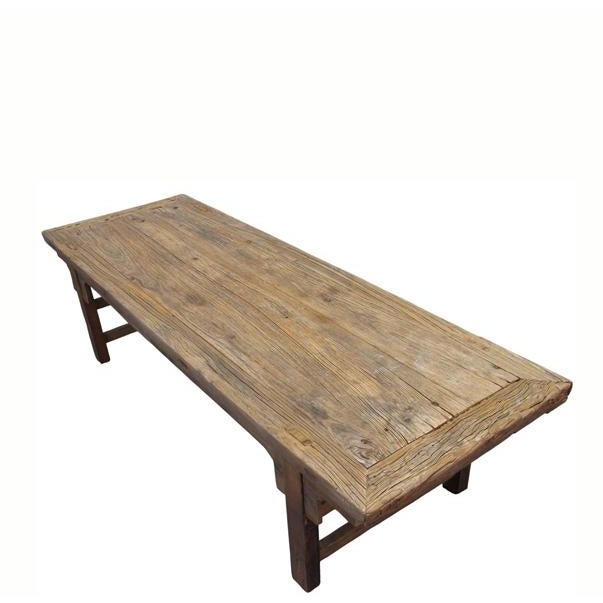 Chinese 75" Long Elm Bench For Sale - Image 3 of 7