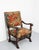 English Victorian Walnut Armchair with Lion Paws Feet, Late 19th Century For Sale - Image 3 of 15