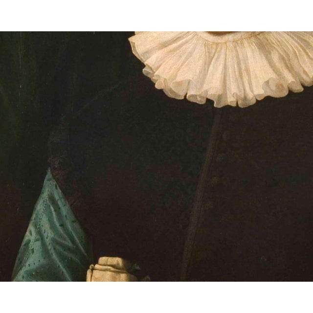 Francesco Traballesi, Portrait of a Young Man with a Glove, 1800s, Oil on Board For Sale - Image 7 of 9