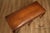 Rococo Style Leather Upholstered Carved Mahogany Window Bench For Sale - Image 12 of 18