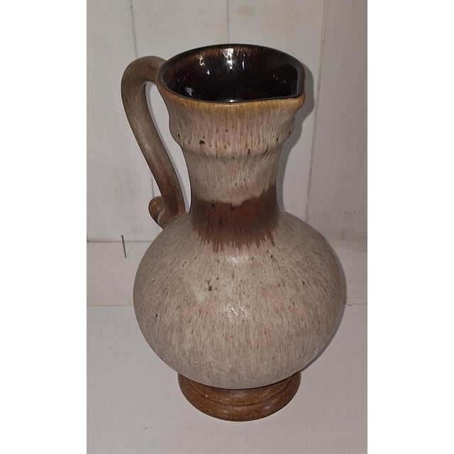 Vintage Ceramic Handled Jug Vase from Stein-Keramik, 1980s, in Very Good conditions. Designed 1980 to 1989 This piece has...