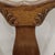 French Country Antique Quarter Sawn Oak Side Chairs With Hand Carved Motif on Each Side and Nailhead Stud Surround Tapestry Seat and Claw Feet For Sale - Image 3 of 18