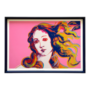 Andy Warhol Foundation Offset Lithograph Reproduction Print Framed Pop Art Poster " Birth of Venus " 1984