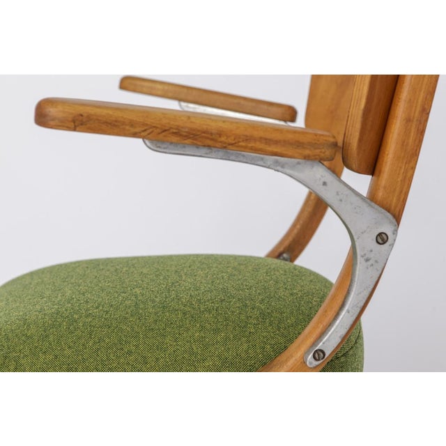 Vintage German Armchair in Beech, 1950s For Sale - Image 9 of 10