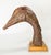 Traditional Mid-Century Folk Art Found Driftwood Painted Goose or Duck Head For Sale - Image 3 of 9