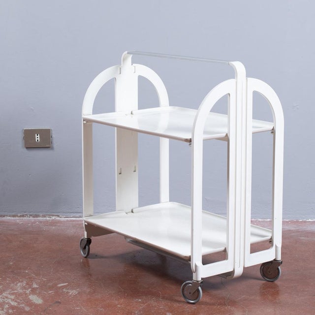 Vintage Food Trolley from Guzzini For Sale - Image 6 of 18