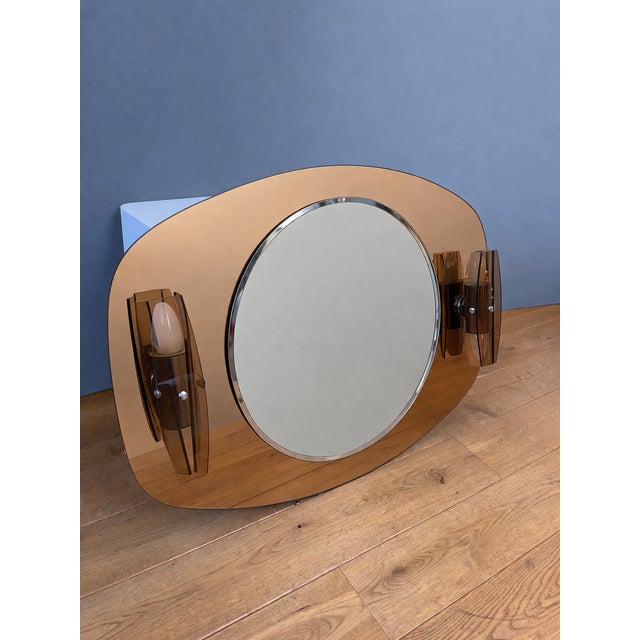 Mid-Century Modern Illuminated Mirror from Sonnenberg, 1970s For Sale - Image 4 of 9