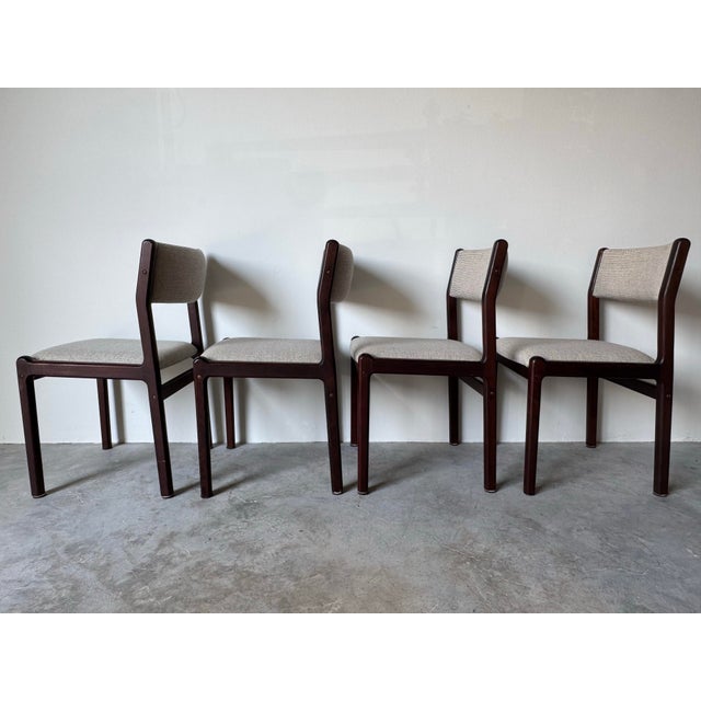 Wood Mid-Century Danish Modern j.l. Møller–Højbjerg Rosewood Dining Chairs – Set of 6, Denmark For Sale - Image 7 of 12