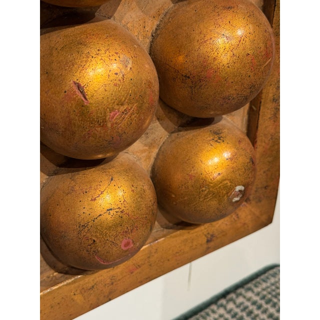 Mid-Century Monumental Giltwood Bubble Frame Mirror, Italy, Circa 1960s For Sale In Greensboro - Image 6 of 7