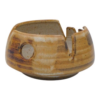 Mid 20th Century Joel Edwards Abstract Pottery Catchall Ashtray For Sale