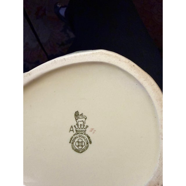 Burgundy Vintage Royal Doulton “Simon the Cellarer” Large Character Jug For Sale - Image 8 of 11