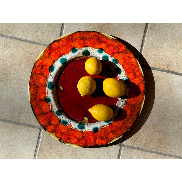 Large Ceramic Art Wall Plate by Reiner Gehrig for Töpferwerkstatt Grünstadt, West Germany, 1970s For Sale - Image 10 of 14