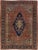 Textile Antique Persian Serapi Handmade Medallion Wool Rug For Sale - Image 7 of 7