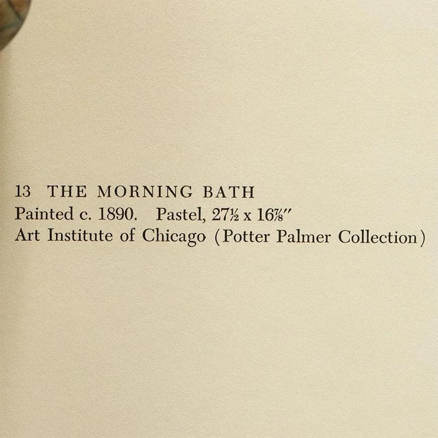 1950s 1950s After Edgar Degas "The Morning Bath", First Edition Full-Color Vintage Print For Sale - Image 5 of 8