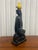 Mid-Century Modern (MCM) Abstract Cubist Nudist Woman Lamp made of glossy black ceramic.Modernist / Cubist / Art Deco. A...
