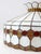 Cream Vintage Tiffany-Style Stained Glass Hanging Light Shade For Sale - Image 8 of 12