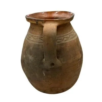 Antique Hungarian Folk Art Cooking Pottery For Sale - Image 4 of 5