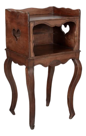 French Country Louis XV Side Table or Nightstand