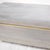 Faux Grey Suede Brass Trim Truck Hope Chest Storage Box Cardin Style For Sale - Image 9 of 12