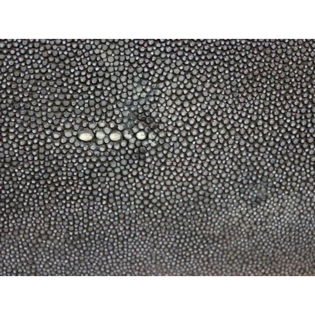 Karl Springer Karl Springer Tessellated Stone Box With Shagreen Interior - Signed For Sale - Image 4 of 16