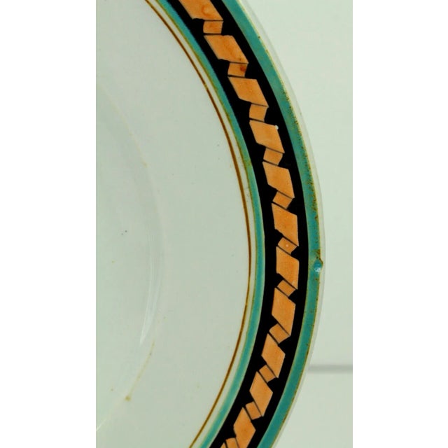 Circa 1865 Civil War Era White Ironstone Armorial Platter Stag Crest, English For Sale In Houston - Image 6 of 13