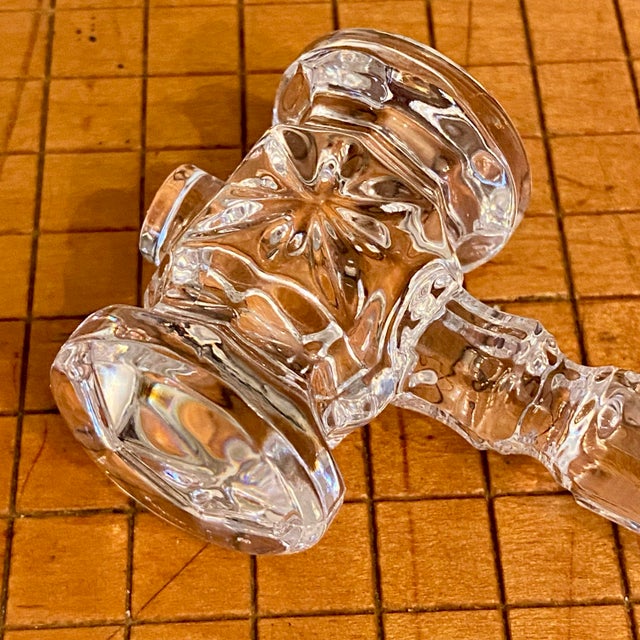 1980s Waterford Crystal Presidents Gavel Paperweight For Sale - Image 5 of 8