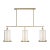 2020s Thom Filicia by Visual Comfort Studio Sherwood 3-Light Large Linear Chandelier in Coastal Gild For Sale - Image 5 of 5