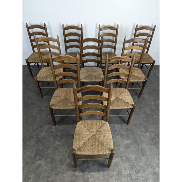 Chalet Chairs in Wood, Set of 10 For Sale - Image 3 of 8