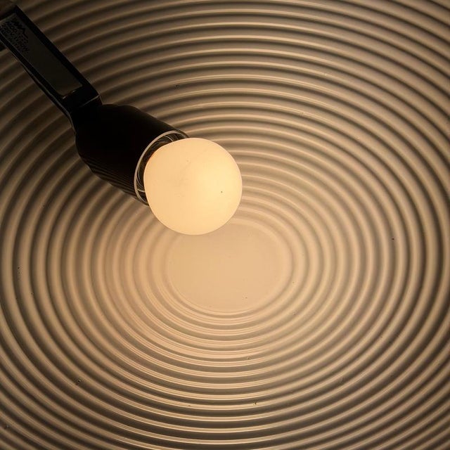 Metal Vintage Model 1222 Wall Lights by Elio Martinelli for Martinelli Luce, 1979, Set of 3 For Sale - Image 7 of 12