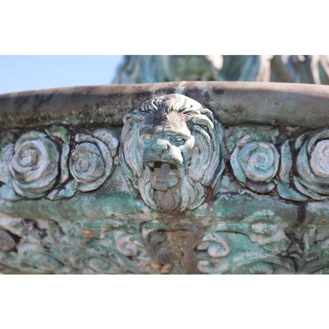 Monumental Classical Greco-Roman Bronze Garden Fountain Life-Sized Females 20th Century For Sale - Image 12 of 18
