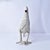 African Early 20th Century Yoruba Beaded White Chicken Nigeria For Sale - Image 3 of 15