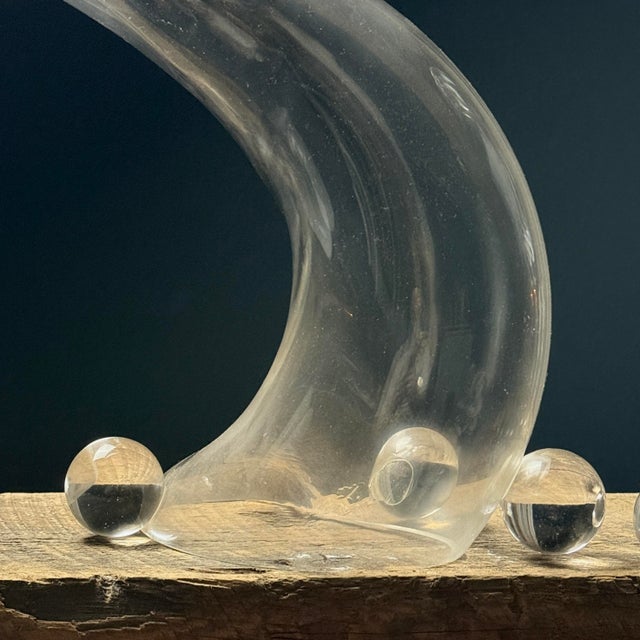 Vintage Hand Blown Biomorphic Postmodern Glass Sculpture Set (#2) For Sale - Image 9 of 10