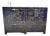 1930s Chinese Black Chinoiserie Painted Cabinet, Adapted for Media For Sale